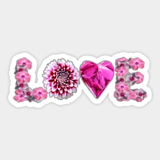 Love in flowers Sticker